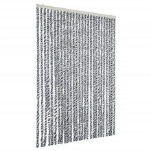 (black and white, 118 x 220 cm) vidaXL Fly Curtain Door Curtain Fly Screen Fly Blind Insect Curtain Chenille