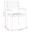VidaXL (2 pcs) vidaXL Stackable Chairs Stacking Dining Chair Lounge Chairs Solid Wood Acacia 4