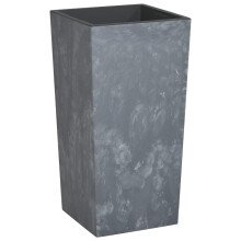 (grey, 49 l) vidaXL Planter with Removable Inner Raised Bed Plant Pot PP Concrete Look