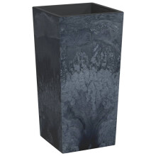 (anthracite, 49 l) vidaXL Planter with Removable Inner Raised Bed Plant Pot PP Concrete Look