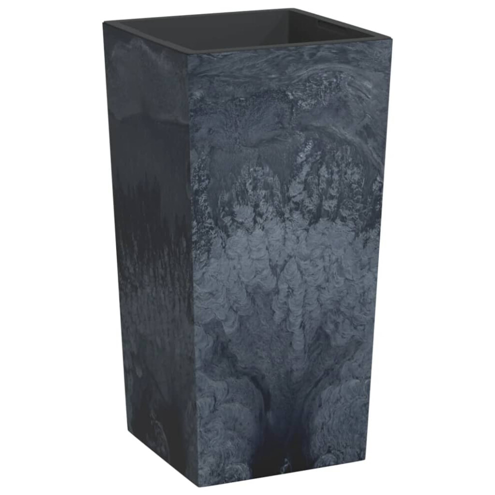 Vidaxl (Anthracite, 49 L) Planter With Removable Inner Raised Bed Plant Pot Pp Concrete Look