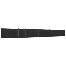 vidaXL Zaunelement Grau 1737x186 cm WPC