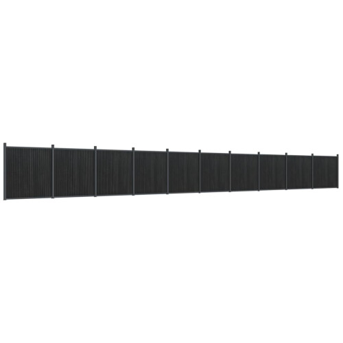 VidaXL vidaXL Zaunelement Grau 1737x186 cm WPC