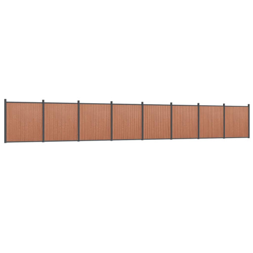 VidaXL vidaXL Zaunelement Braun 1391x186 cm WPC 1