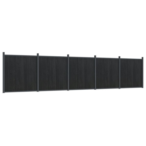 VidaXL vidaXL Zaunelement Grau 872x186 cm WPC
