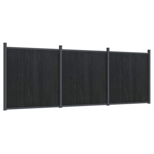 VidaXL vidaXL Zaunelement Grau 526x186 cm WPC
