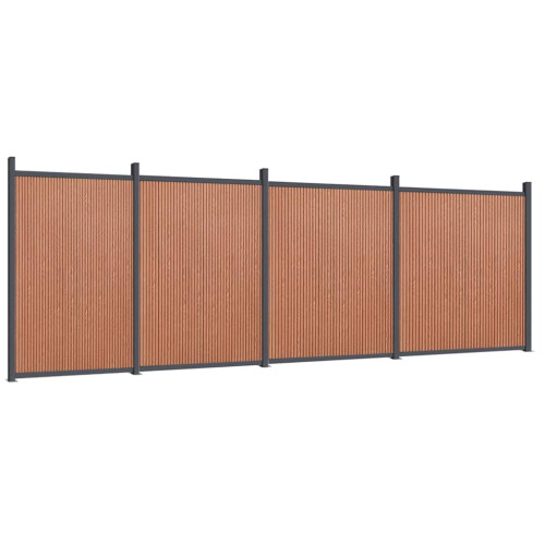 VidaXL vidaXL Zaunelement Braun 699x186 cm WPC 1
