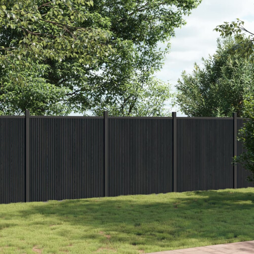 VidaXL vidaXL Zaunelement Grau 526x186 cm WPC 2