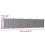 VidaXL vidaXL Zaunelement Grau 872x186 cm WPC 10