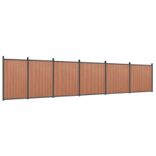 vidaXL Zaunelement Braun 1045x186 cm WPC