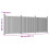 VidaXL vidaXL Zaunelement Grau 526x186 cm WPC 10