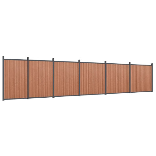 VidaXL vidaXL Zaunelement Braun 1045x186 cm WPC 1