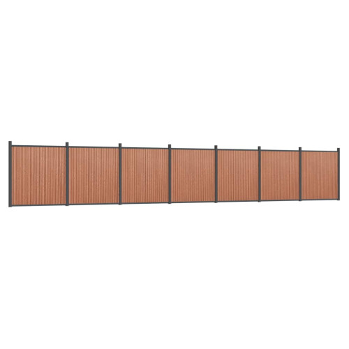 VidaXL vidaXL Zaunelement Braun 1218x186 cm WPC