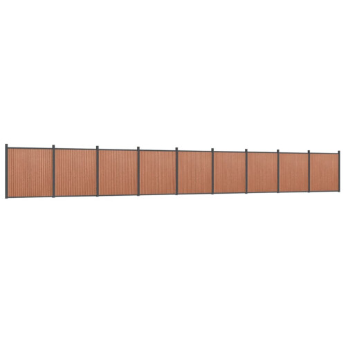 VidaXL vidaXL Zaunelement Braun 1564x186 cm WPC 1