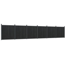 vidaXL Zaunelement Grau 1045x186 cm WPC