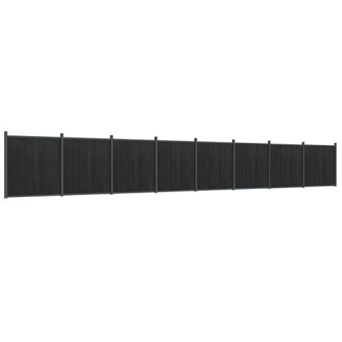 VidaXL vidaXL Zaunelement Grau 1391x186 cm WPC 1