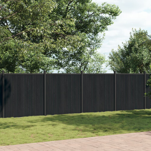 VidaXL vidaXL Zaunelement Grau 1391x186 cm WPC 2