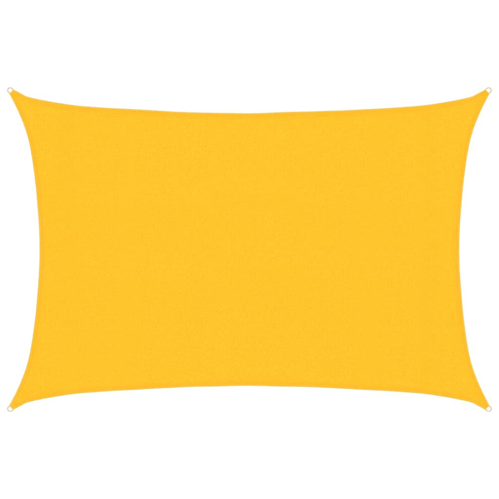 New Vidaxl (, 3 X 4.5 M) Sunshade Sail Canopy Screen Balcony Awning Canopy Hdpe Rectangular Yellow