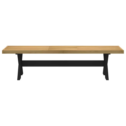VidaXL (X-Shaped) vidaXL Dining Bench Hall Dining Room Seat Kitchen Bench NOAIN Solid Wood Pine 2