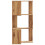 VidaXL (oak) vidaXL Corner Bookcase 3-Tier Corner Bookshelf Corner Rack Engineered Wood 5