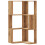 VidaXL (oak) vidaXL Corner Bookcase 3-Tier Corner Bookshelf Corner Rack Engineered Wood 2