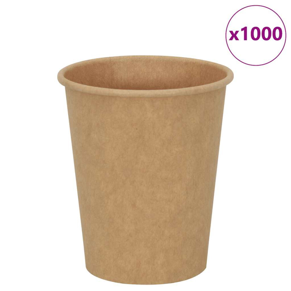 Vidaxl (200Ml) Paper Coffee Cups Disposable Cup Coffee Hot Beverage Cup 1000 Pcs Brown