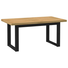 (U-Shaped, 160 cm) vidaXL Dining Table Kitchen Table Dining Room Table NOAIN Solid Wood Pine