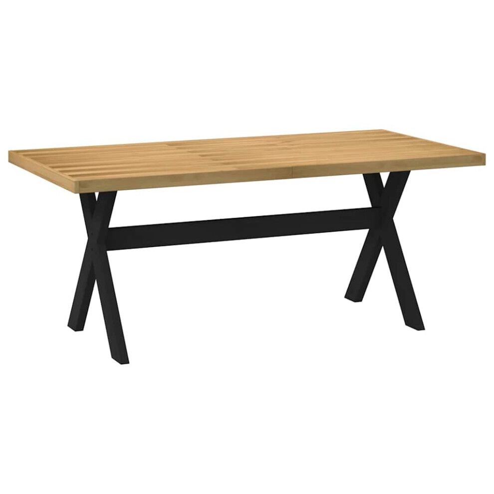 Vidaxl (X-Shaped, 180 Cm) Dining Table Kitchen Table Dining Room Table Noain Solid Wood Pine