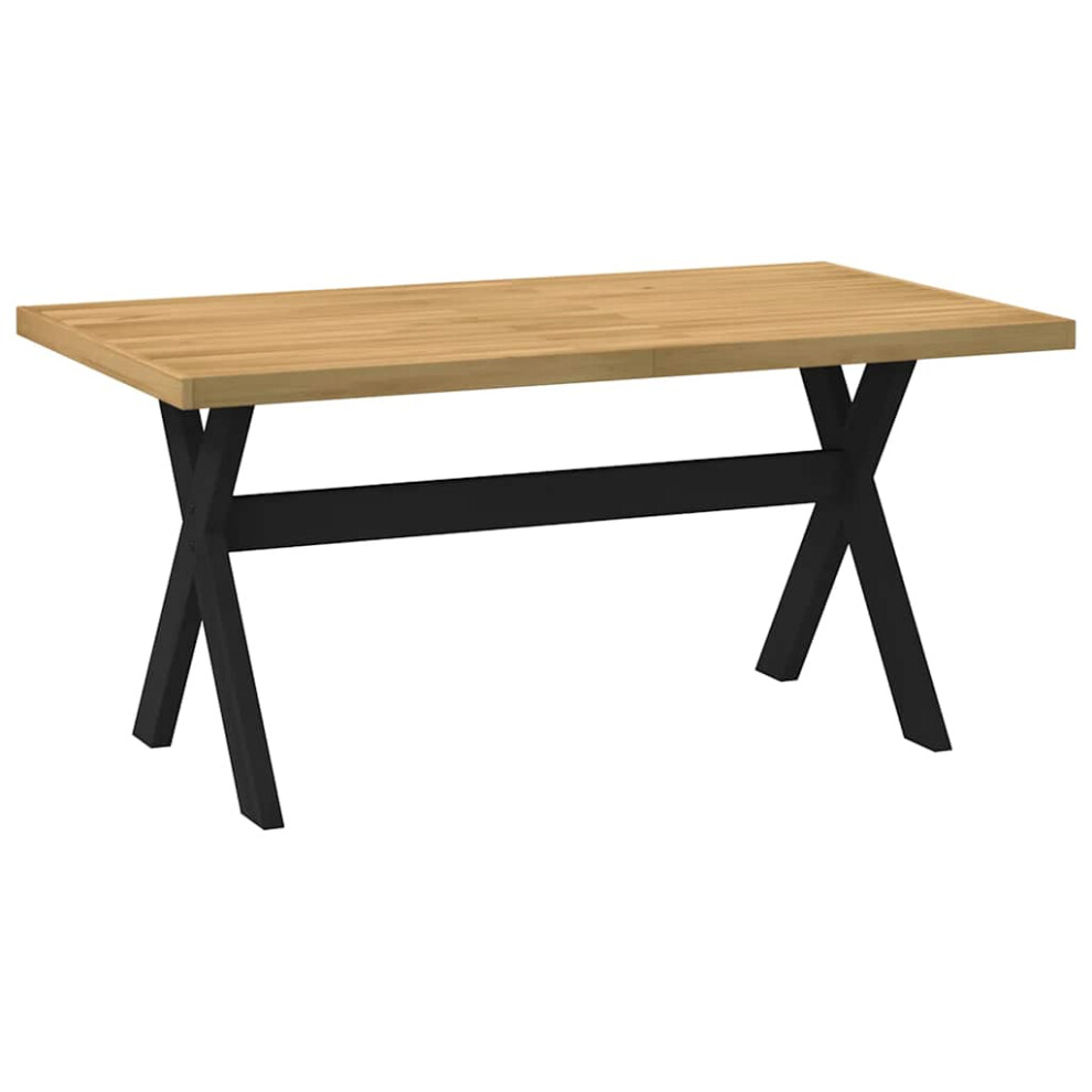 Vidaxl (X-Shaped, 160 Cm) Dining Table Kitchen Table Dining Room Table Noain Solid Wood Pine