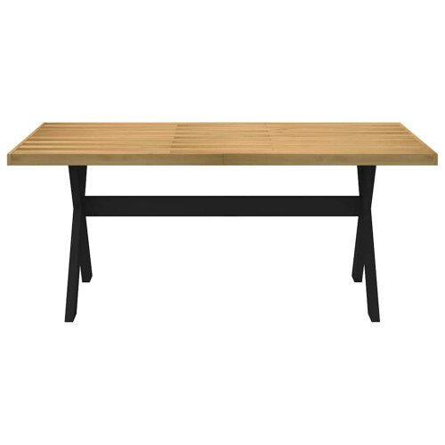 VidaXL (X-Shaped, 180 cm) vidaXL Dining Table Kitchen Table Dining Room Table NOAIN Solid Wood Pine 2
