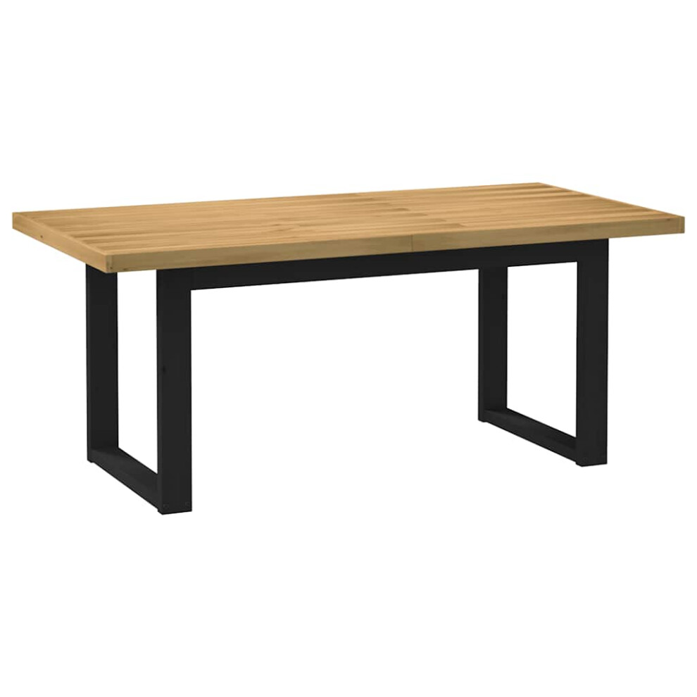 Vidaxl (U-Shaped, 180 Cm) Dining Table Kitchen Table Dining Room Table Noain Solid Wood Pine
