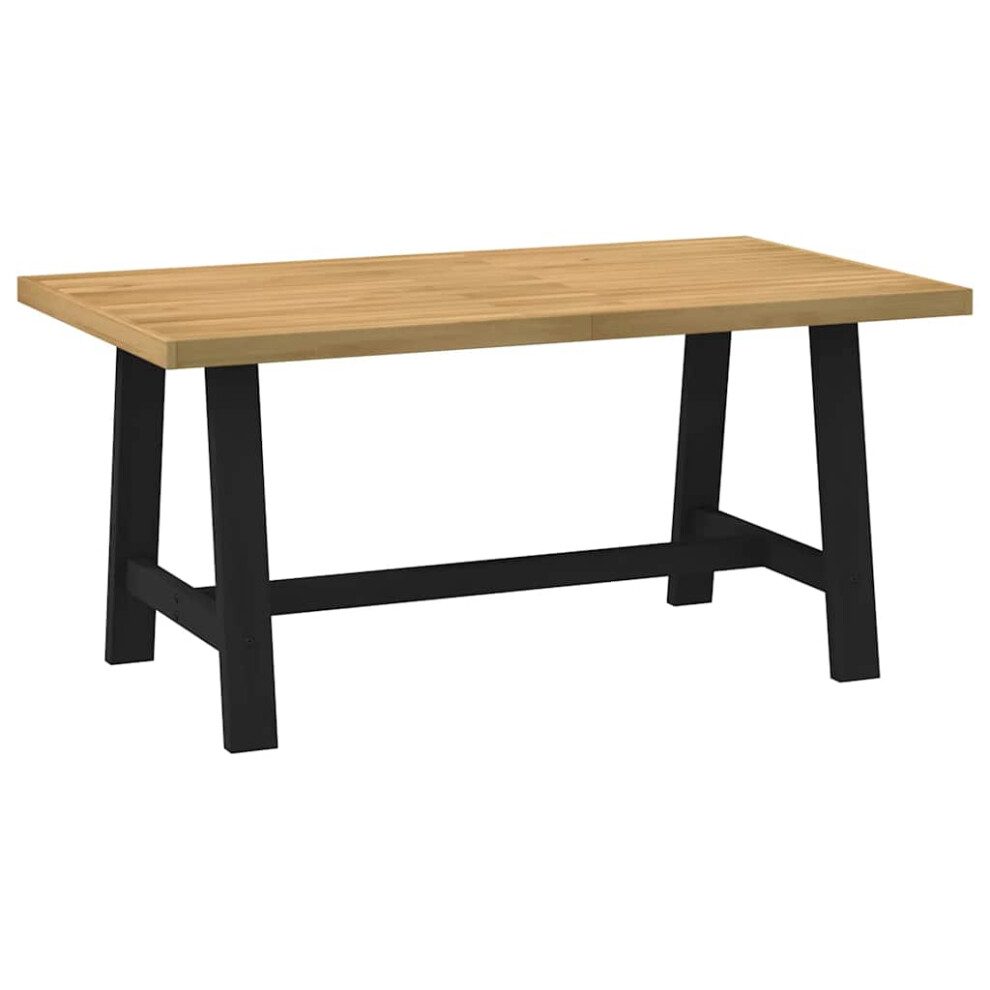Vidaxl (A-Shaped, 160 Cm) Dining Table Kitchen Table Dining Room Table Noain Solid Wood Pine