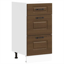 (brown oak, 1 pcs) vidaXL Oven Cabinets Kitchen Cabinet Oven Unit 2 pcs Lucca Engineered Wood