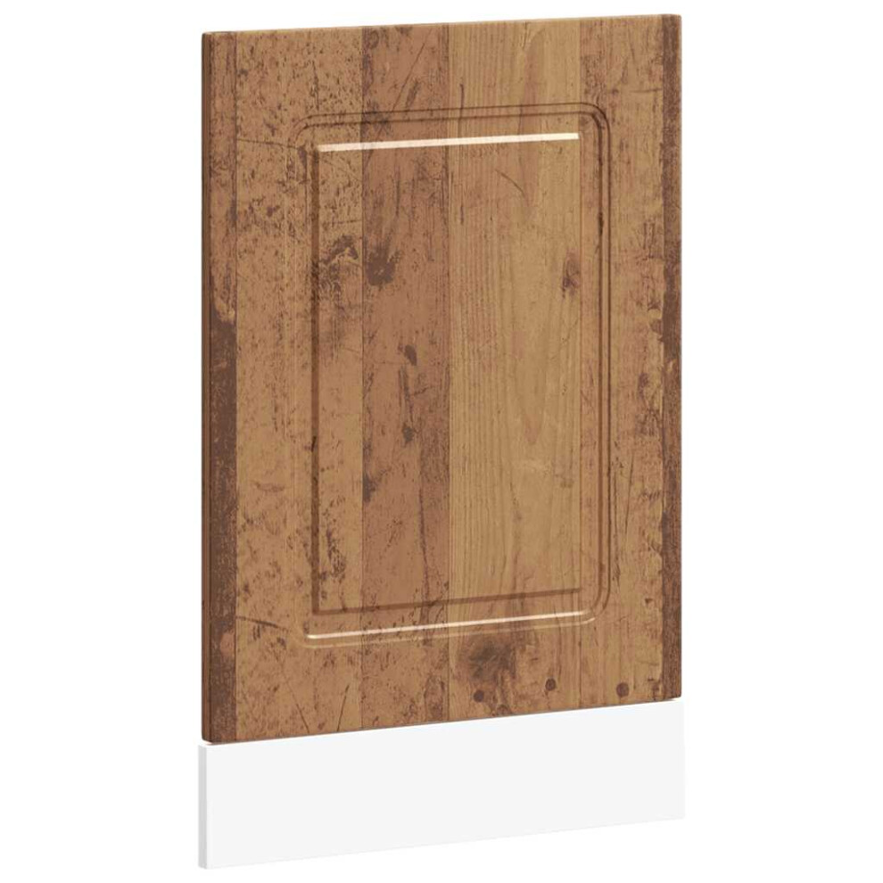 (Old Wood, 1 Pcs) Vidaxl Oven Cabinets Kitchen Cabinet Oven Unit 2 Pcs Lucca Engineered Wood 8721158420015