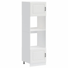(white, 2 pcs) vidaXL Oven Cabinets Kitchen Cabinet Oven Unit 2 pcs Lucca Engineered Wood
