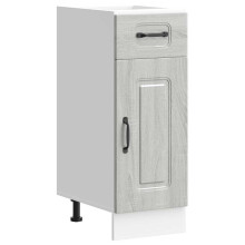 (grey sonoma, 1 pcs) vidaXL Oven Cabinets Kitchen Cabinet Oven Unit 2 pcs Lucca Engineered Wood