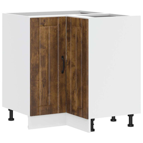 VidaXL vidaXL Küchen-Eckunterschrank Lucca Räuchereiche Holzwerkstoff 1