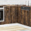 VidaXL vidaXL Küchen-Eckunterschrank Lucca Räuchereiche Holzwerkstoff 3