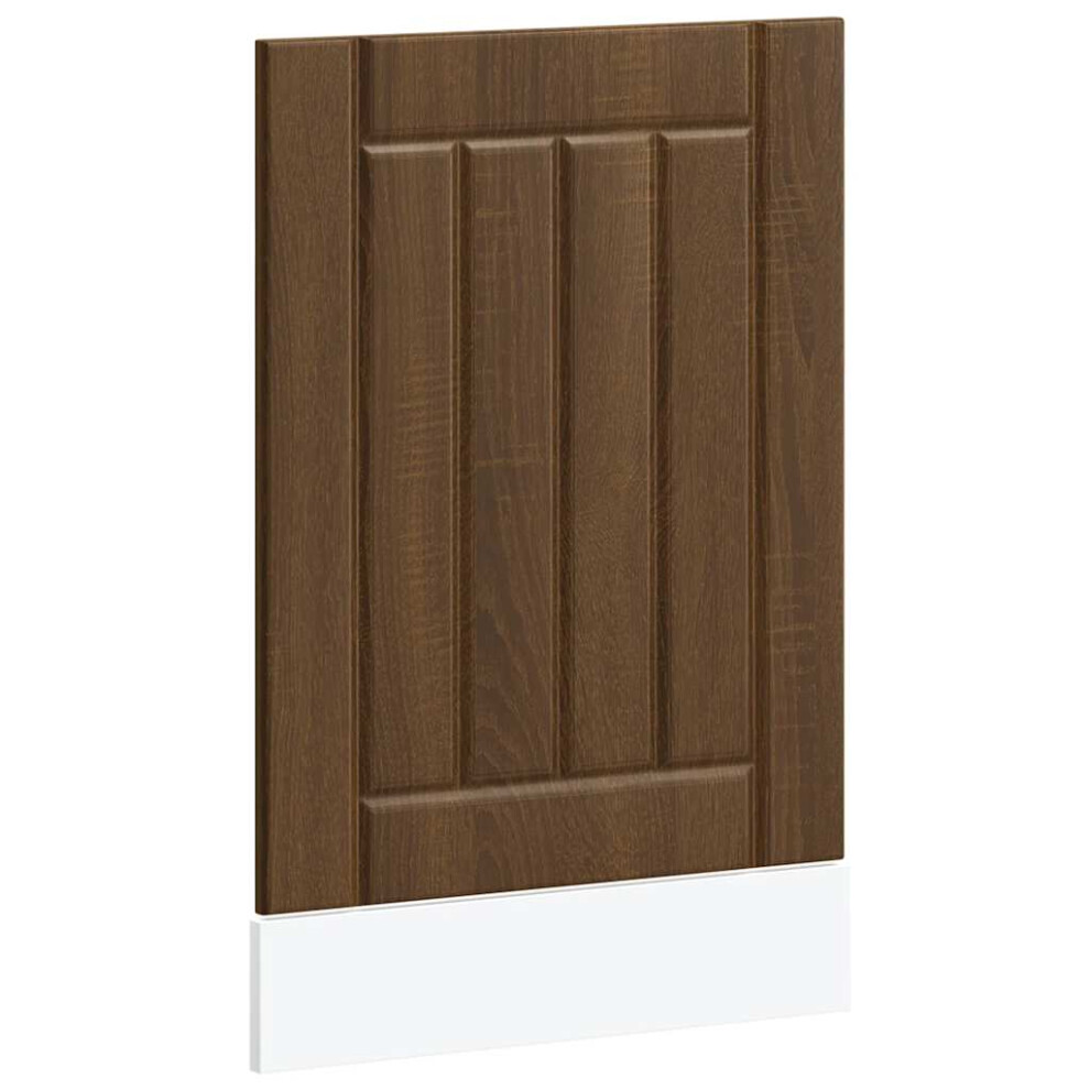 (Brown Oak, 1 Pcs) Vidaxl Oven Cabinets Kitchen Cabinet Oven Unit 2 Pcs Kalmar Engineered Wood