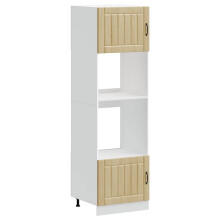 (sonoma oak, 2 pcs) vidaXL Oven Cabinets Kitchen Cabinet Oven Unit 2 pcs Kalmar Engineered Wood