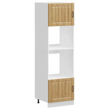 (artisan oak, 2 pcs) vidaXL Oven Cabinets Kitchen Cabinet Oven Unit 2 pcs Kalmar Engineered Wood