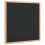 VidaXL vidaXL Chalkboard with Solid Pine Wood Frame Black 40x40 cm blackboard 2