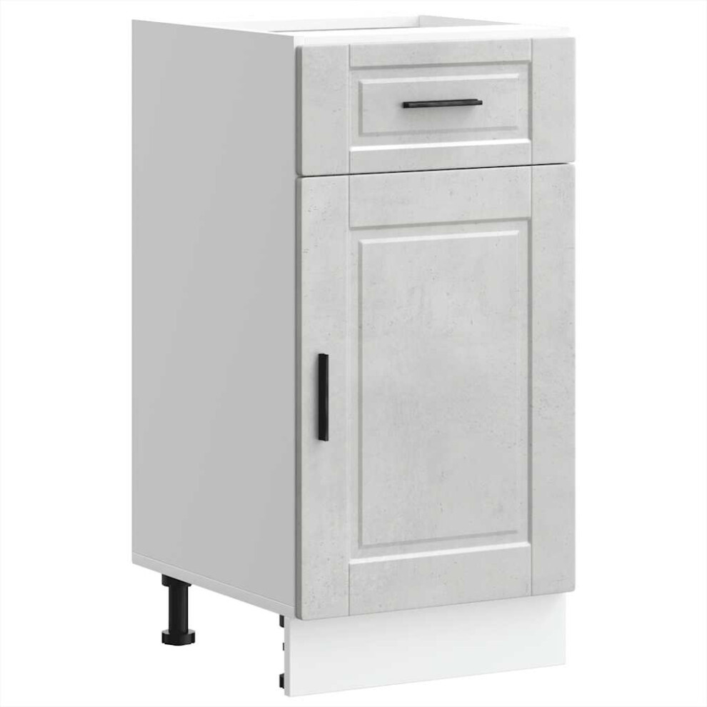 Vidaxl (Concrete Grey, 1 Pcs) Oven Cabinet Kitchen Cabinet Oven Unit Oven Base Unit Engineered Wood