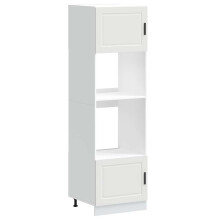 (white, 2 pcs) vidaXL Oven Cabinet Kitchen Cabinet Oven Unit Oven Base Unit Engineered Wood