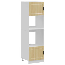 (sonoma oak, 2 pcs) vidaXL Oven Cabinet Kitchen Cabinet Oven Unit Oven Base Unit Engineered Wood