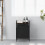 VidaXL (smoked oak) vidaXL Laundry Basket 1 Compartment with Shelf laundry hamper 3