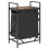 VidaXL (smoked oak) vidaXL Laundry Basket 1 Compartment with Shelf laundry hamper 8