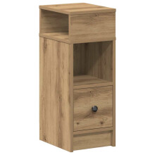 (artisan oak, 1 pcs) vidaXL Bedside Cabinets with Drawer Nightstand Bed Side Table Side Cabinet