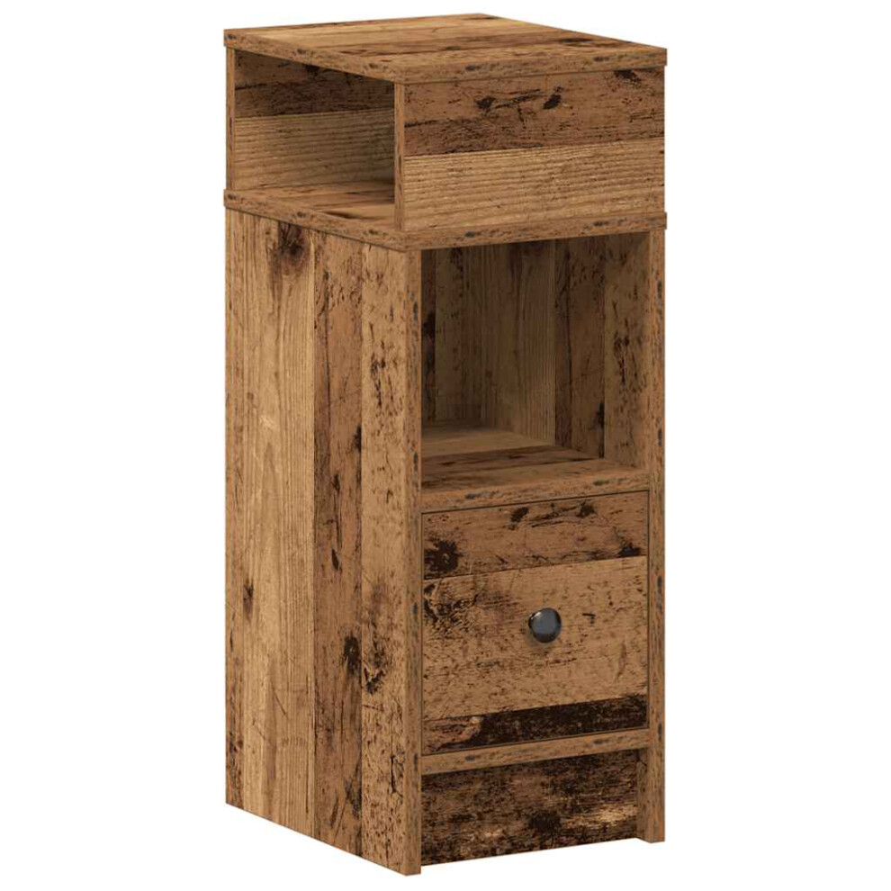 Vidaxl (Old Wood, 1 Pcs) Bedside Cabinets With Drawer Nightstand Bed Side Table Side Cabinet