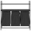VidaXL (black oak) vidaXL Laundry Basket 3 Compartments with Shelves laundry hamper 6